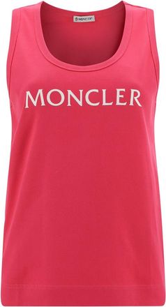 Moncler Fuchsia Tank Top With Logo