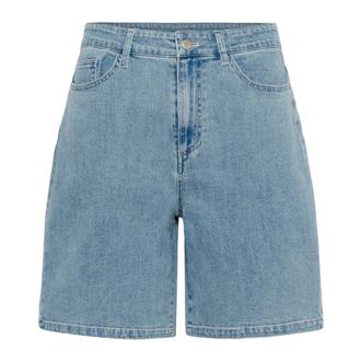 Saint Tropez Denim Shorts - Dames - Korte broeken - Blauw - Maat: L Denim