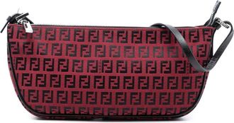 Fendi Pre-owned Shoulder Bags, female, Red, Size: ONE SIZE Pre-owned Printed Shoulder Bag