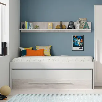 Muemue Buzz Cama Nido Con Caj&oacute;n Y Estante 90x190 / 90x180 Cm