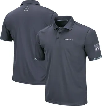 Colosseum Mens Colosseum Charcoal Penn State Nittany Lions Big & Tall OHT Military Appreciation Digital Camo Polo at Nordstrom, Size 5Xb