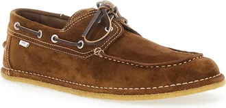 Ami Mens Loafers Boat Shoes Brown