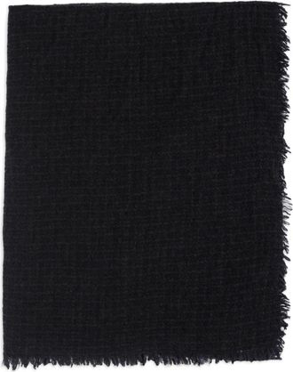 Faliero Sarti frayed-edge scarf - Nero