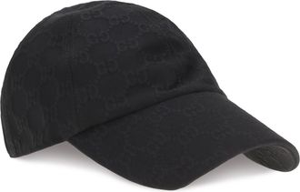 Gucci 8757443HBMF Jersey Cotton Baseball Cap - Black