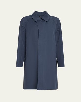 Sease Mens Lifetime Concealed-Zip Raincoat
