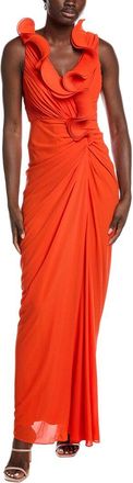 Badgley Mischka Octo Ruffle Gown
