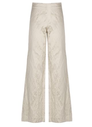 Antonelli Beige Patrizio Viscose Wide-Leg Pants