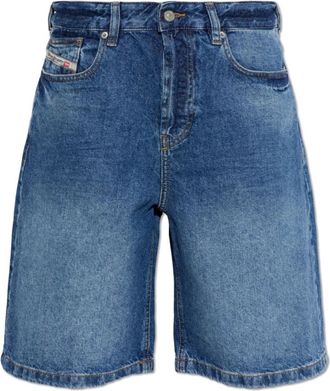 Diesel Korte Broeken, Dames, Blauw, W26, Katoen, De-Sire-Short Shorts
