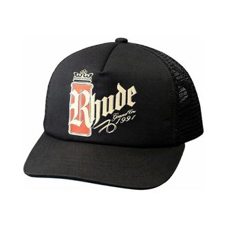 Rhude Embroidered Cap Hat - unisex - Rhude - Hats & Caps - Black - ONE SIZE - Accessories