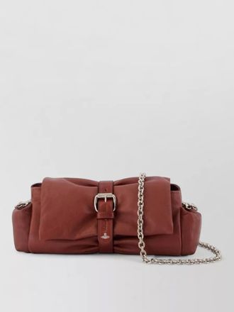 Vivienne Westwood hazel treasure leather clutch shoulder bag
