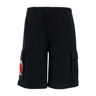 44 Label Group Hombre, Pantalones cortos, Negro, Talla: S