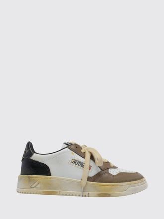 Autry Sneakers Medalist Low Super Vintage in pelle bicolore con effetto usurato