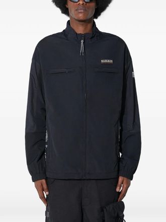 Napapijri zip-fastening jacket - men - Polyamide/Polyester - L - Black