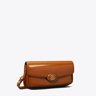 Tory Burch Womens Robinson Spazzolato Rectangular Shoulder Bag, One Size