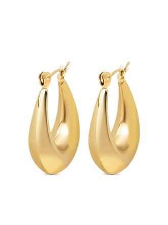 Nialaya clasp hoop earrings - Gold