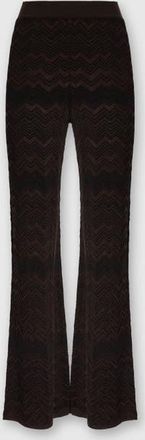 Missoni Straight Long Pants In Chevron Pattern in Brown at Nordstrom, Size 44 It