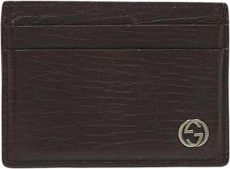 Gucci Pre-owned Vintage Portemonnee - Dames - Vintage Accessoires - Bruin - ONE Size - Leer - Vintage