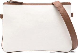 Eleventy Clutch in tela - Bianco