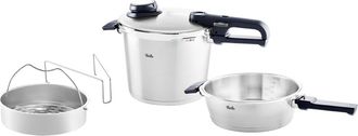 FISSLER Vitavit Premium Pressure Cooker and Skillet Set with Steamer Insert and Tripod in Stainless Steel at Nordstrom, Size Medium