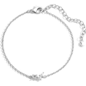 Lili Claspe Bryn Cubic Zirconia Bracelet in Silver at Nordstrom