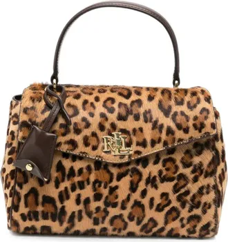 Ralph Lauren Satchel Bag Leopard Print Farrh