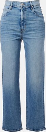Slvrlake Denim Jeans regular cropped London a vita alta