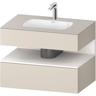 Duravit Qatego Lavabo Encastrado Con Base De Lavabo Consola, - Duravit