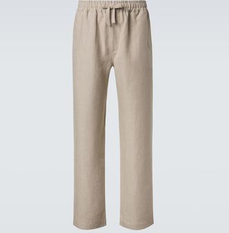 Saman Amel Linen wide-leg pants