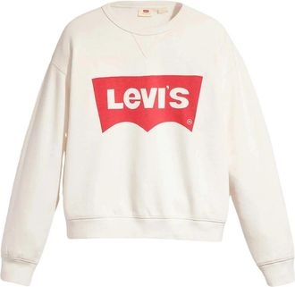 Levi's Graphic Signature Crewneck Sweatshirt - Dames - Sweatshirts - Beige - M - Katoen - Hoodies & sweatvesten