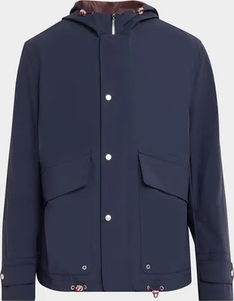 Brunello Cucinelli Men & apos;s Hooded Water-Resistant Jacket
