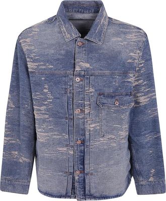 Emporio Armani Heren, Jassen, Blauw, Maat: M Denim