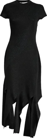 Stella McCartney Lurex Rib Knit Midi Dress Size S