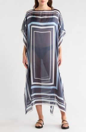 BCBGeneration Square Striped Duster in Navy at Nordstrom Rack