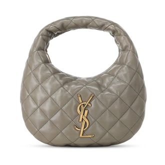 Saint Laurent Dames, Tassen, Grijs, Maat: ONE Size Leer