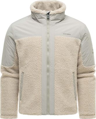 Stone Harbor Riveen heren sherpa fleecejas - teddyjas met hoge kraag