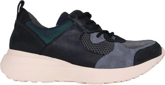 Waldl&auml;ufer Blauwe Dames Sneaker - G-Jessy - Dames - Sneakers - Blauw - 40 EU - Leer - Schoenen