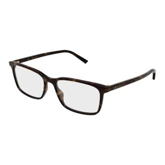 Gucci Rechthoekige Brillen - Heren - Brillen - Bruin - 57 MM - Accessoires