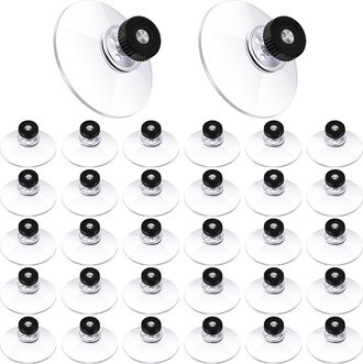 OEM 30 Ventosas Transparentes De 50 Mm De Grosor, Tuerca Adhesiva, Tornillo, Parasol Para Coche, Cristal, Pared, Puerta, Ventana (negro)