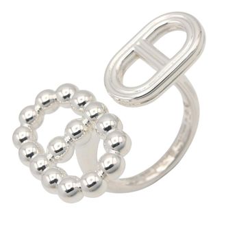 Herm&egrave;s Silver Silver 925 Band Ring (Pre-Owned)
