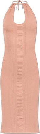 Dsquared2 Backless Jurk - Dames - Korte kleedjes - Roze - XS - Leer - Kleedjes