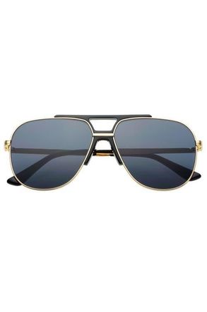 Freyrs Eyewear Logan Aviator Sunglasses in Black /Gray at Nordstrom