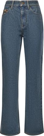 Burberry Mid-rise Straight Jeans - Dames - Bootcut Jeans - Blauw - W26 - Katoen - Jeans