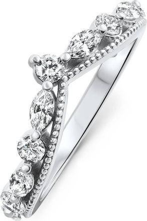 Pompeii3 1Ct Diamond Wedding Contour Fancy Anniversary Ring in 14k Gold Lab Grown