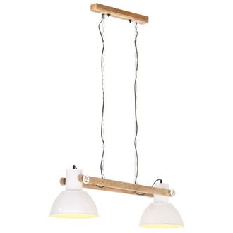 vidaXL L&aacute;mpara Colgante Industrial 25 W Blanca 109 Cm E27 Vidaxl