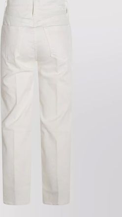 Mother straight leg trousers belt loops pockets