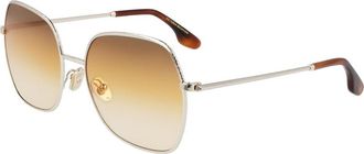 Victoria Beckham Gold Metal Womens Sunglasses