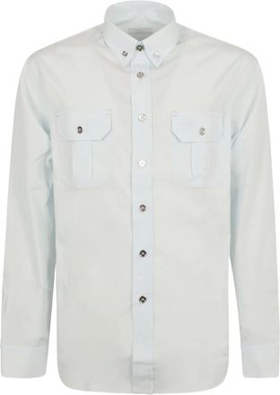 Prada buttoned shirt - men - Cotton - L - Blue