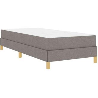 vidaXL Cama Tipo Box Spring Taupe, Marr&oacute;n 100 X 200 Cm Vidaxl