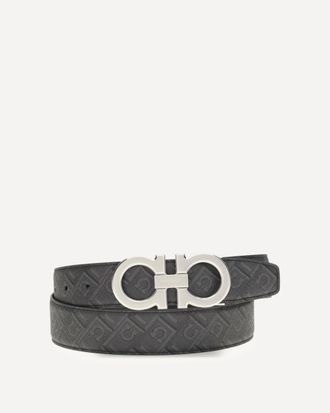 Ferragamo Reversible and adjustable Gancini Belt Male 105