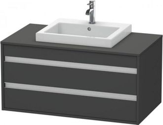Duravit Ketho M&oacute;dulo Mural 6755, 2 Cajones, 1000mm, Para Lavabo - Duravit